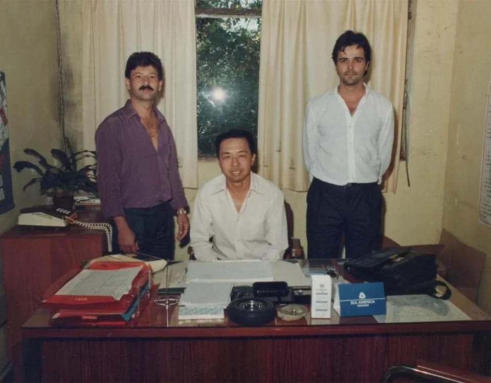 Os 3 fundadores da Showa Bonés
