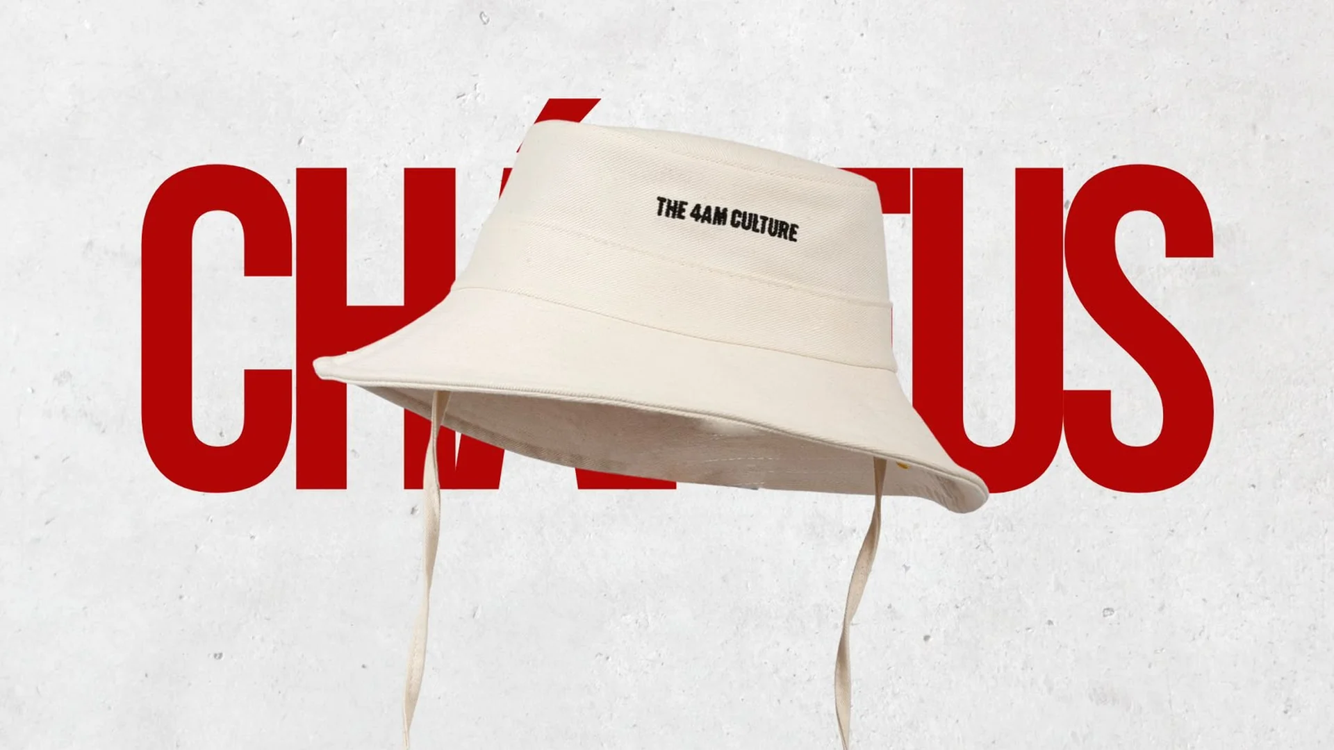 Chapéus personalizados — bucket hat bege com bordado, produção Showa Bonés
