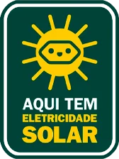 Selo Aqui tem Eletricidade Solar